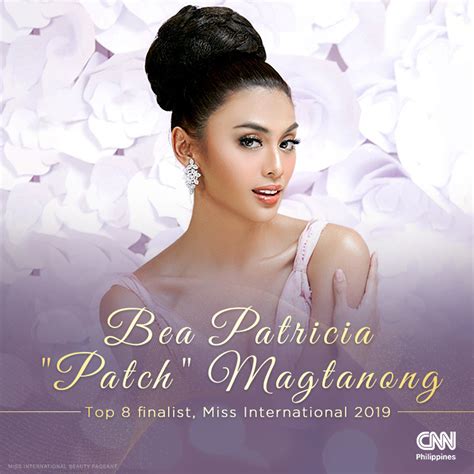 bea patricia magtanong|Philippines' Patch Magtanong finishes at Miss .